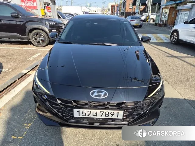 Hyundai Avante Hybrid (CN7) 2021 Черный из Кореи