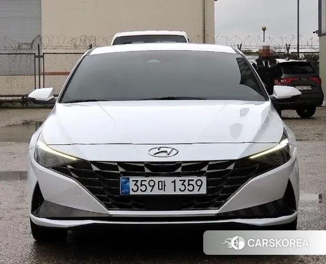 Hyundai Avante (CN7) 2021 Белый из Кореи