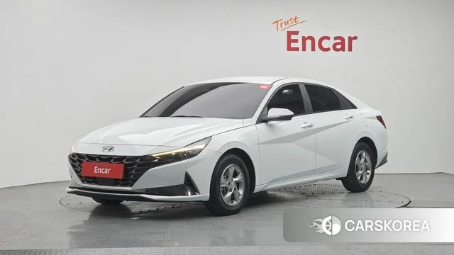 Hyundai Avante (CN7) 2021 Белый из Кореи