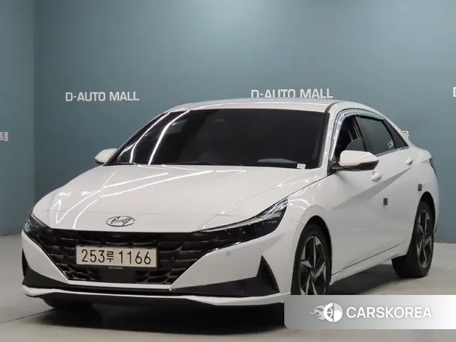 Hyundai Avante (CN7) 2021 Белый из Кореи