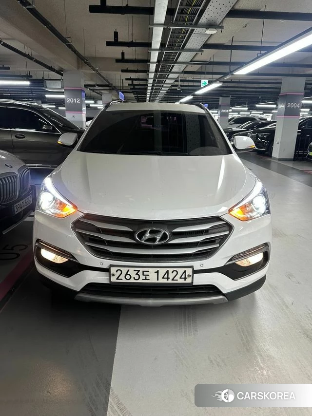 Hyundai Santa Fe The Prime 2018 Белый из Кореи