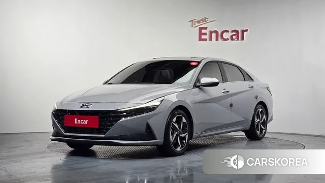 Hyundai Avante Hybrid (CN7) 2022 Серебристо-серый из Кореи