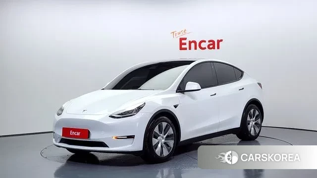 Tesla Model Y 2021 Белый из Кореи