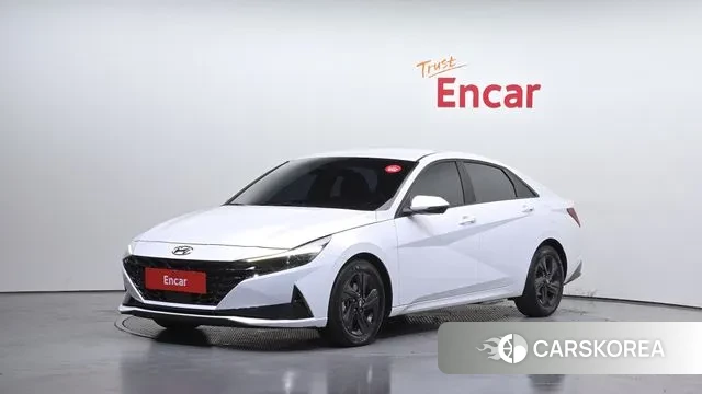 Hyundai Avante Hybrid (CN7) 2022 Белый из Кореи