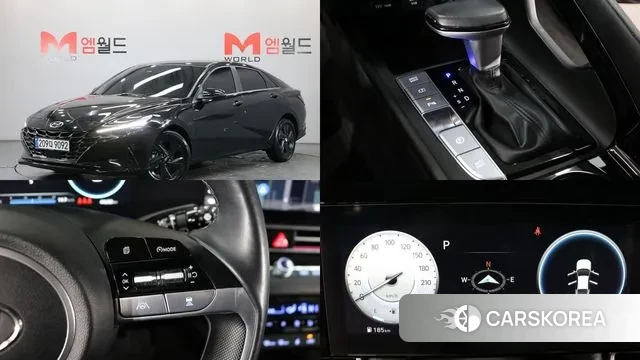 Hyundai Avante (CN7) 2023 Черный из Кореи