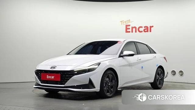 Hyundai Avante (CN7) 2023 Белый из Кореи