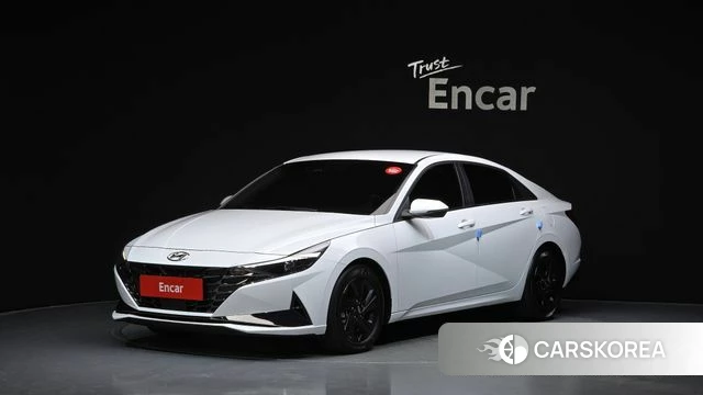 Hyundai Avante Hybrid (CN7) 2022 Белый из Кореи