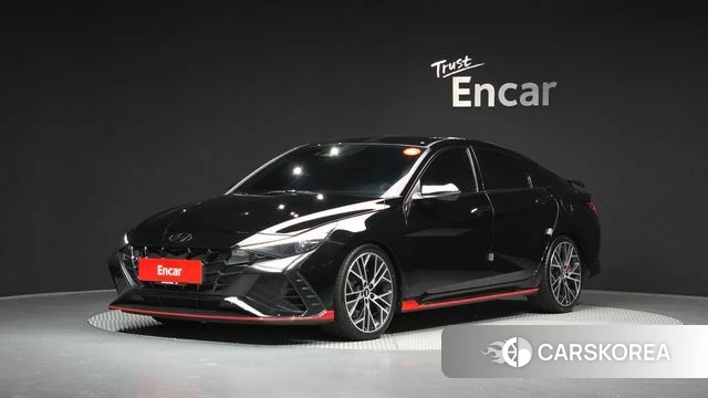 Hyundai Avante (CN7) 2023 Черный из Кореи