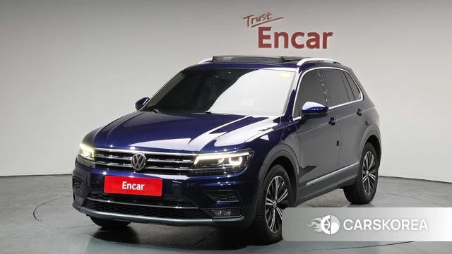 Volkswagen Tiguan second Generation 2020 Синий из Кореи