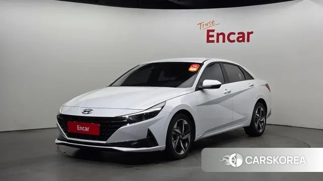 Hyundai Avante (CN7) 2021 Белый из Кореи