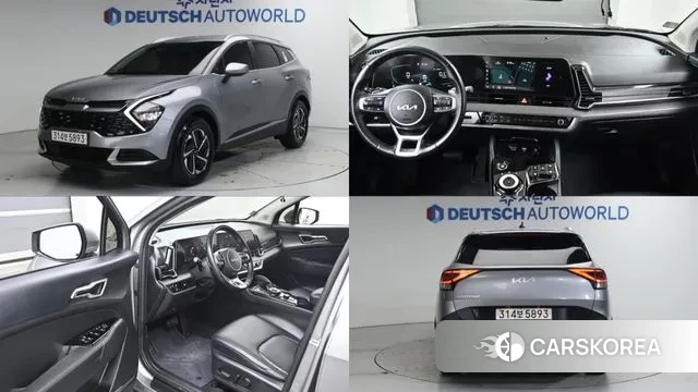 Kia Sportage 5th Generation Hybrid 2022 Серебристо-серый из Кореи
