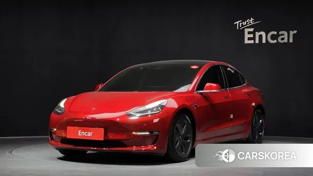 Tesla Model 3 2020 Красный из Кореи