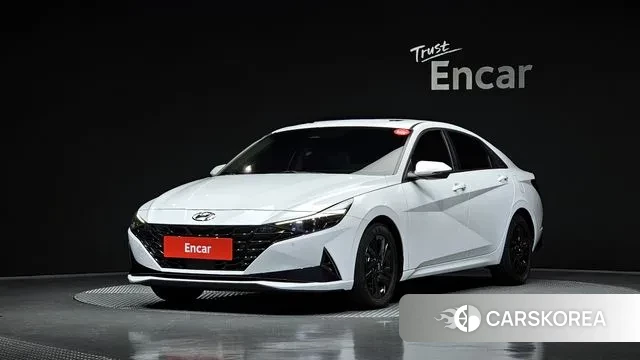 Hyundai Avante Hybrid (CN7) 2021 Белый из Кореи