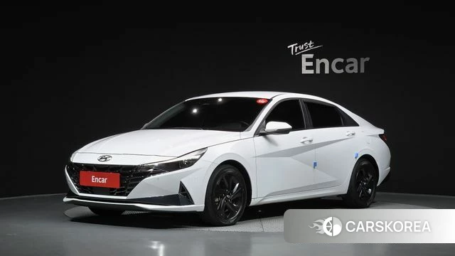 Hyundai Avante Hybrid (CN7) 2022 Белый из Кореи