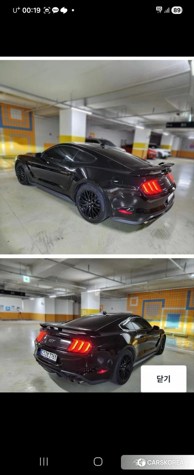 Ford Mustang 2022 Черный из Кореи