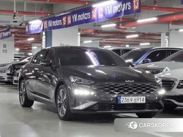 Kia K8 Hybrid 2023 Серый из Кореи