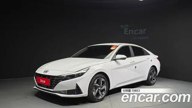 Hyundai Avante (CN7) 2023 Белый из Кореи