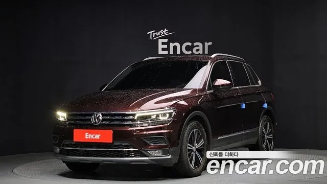 Volkswagen Tiguan second Generation 2018 Красный из Кореи