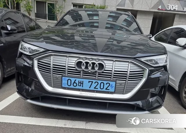 Audi e-Tron 2021 Черный из Кореи