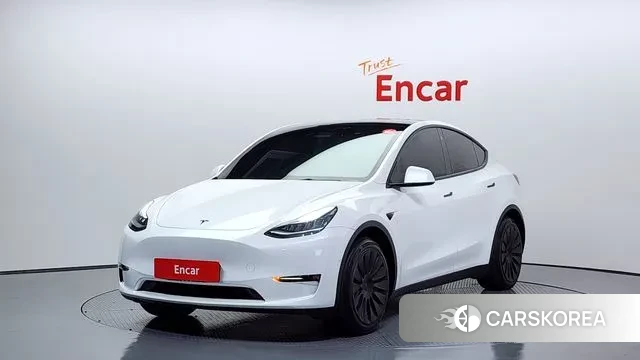 Tesla Model Y 2021 Белый из Кореи