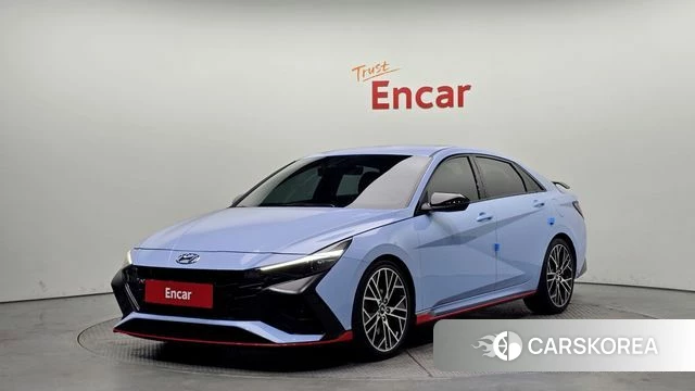 Hyundai Avante (CN7) 2022 Синий из Кореи