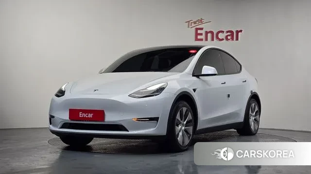 Tesla Model Y 2021 Белый из Кореи