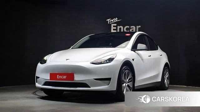 Tesla Model Y 2023 Белый из Кореи