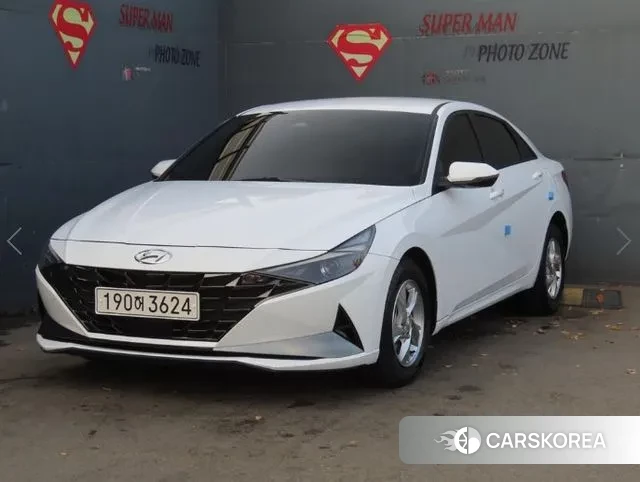 Hyundai Avante (CN7) 2022 Белый из Кореи