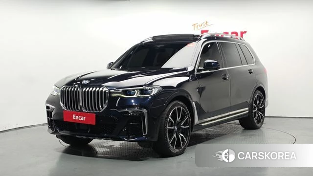 BMW X7 (G07) 2021 Черный из Кореи