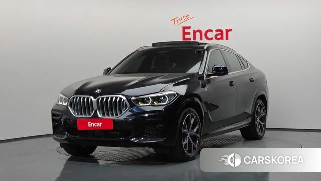 BMW X6 (G06) 2022 Черный из Кореи