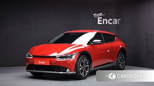 Kia EV6 2023 Красный из Кореи