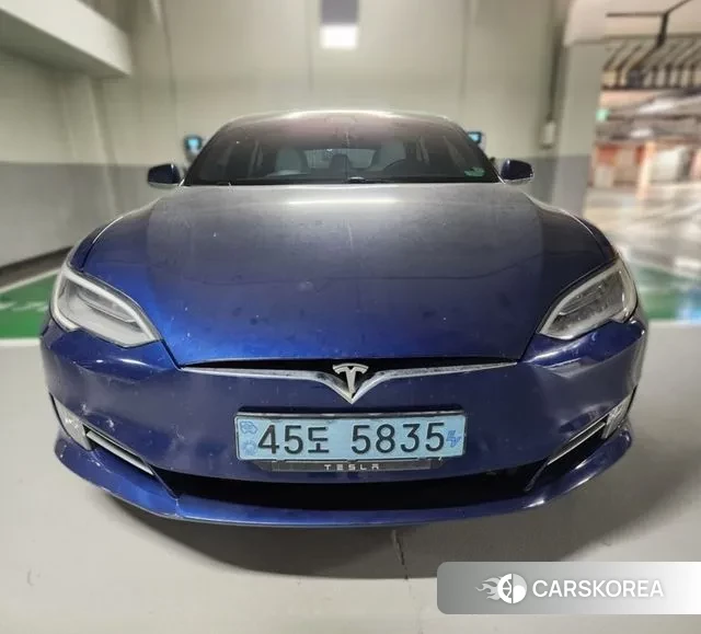 Tesla Model S 2020 Синий из Кореи
