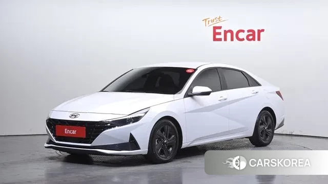 Hyundai Avante Hybrid (CN7) 2022 Белый из Кореи