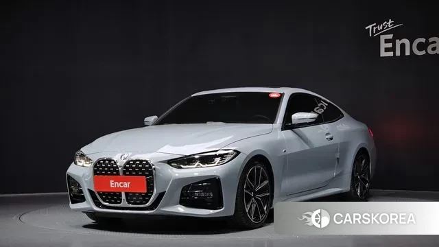 BMW 4 Series (G22) 2023 Небесно-голубой из Кореи