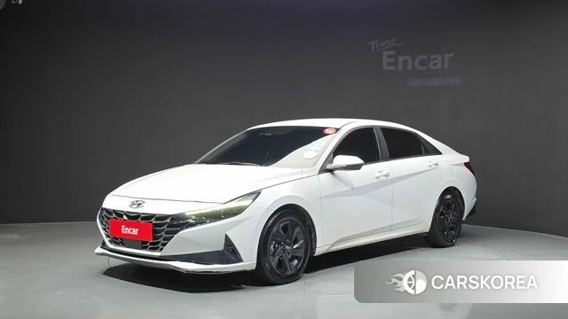 Hyundai Avante Hybrid (CN7) 2022 Белый из Кореи