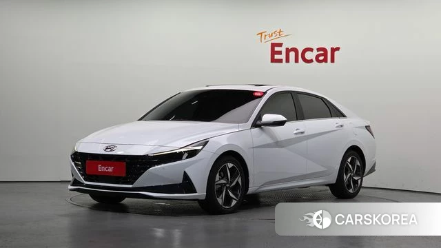 Hyundai Avante (CN7) 2021 Белый из Кореи
