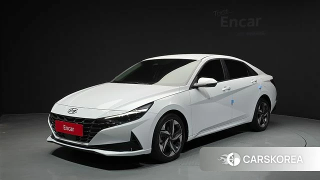 Hyundai Avante (CN7) 2021 Белый из Кореи