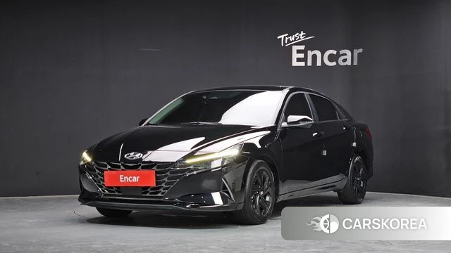 Hyundai Avante Hybrid (CN7) 2021 Черный из Кореи
