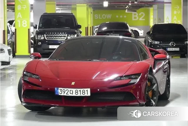 Ferrari SF90 Stradale 2021 Красный из Кореи