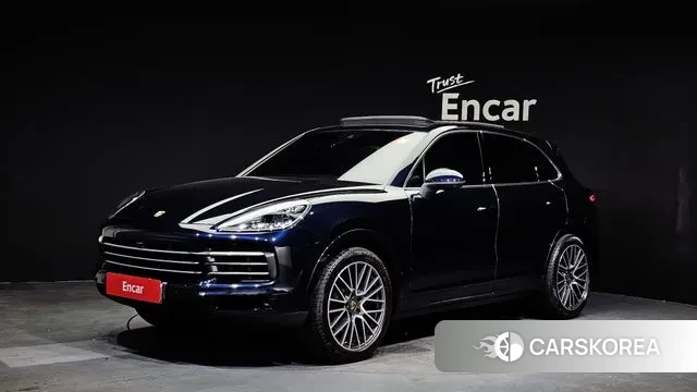 Porsche Cayenne (PO536) 2021 Синий из Кореи