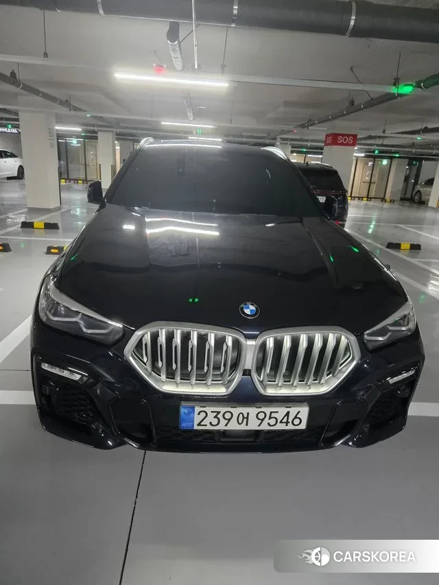 BMW X6 (G06) 2020 Черный из Кореи