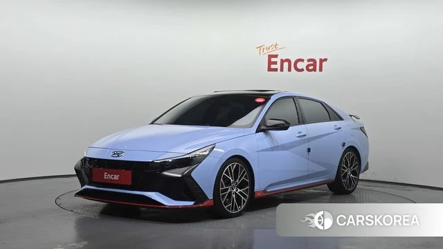 Hyundai Avante (CN7) 2022 Небесно-голубой из Кореи