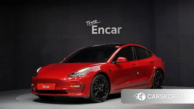 Tesla Model 3 2020 Красный из Кореи