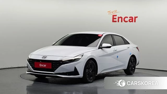 Hyundai Avante (CN7) 2022 Белый из Кореи