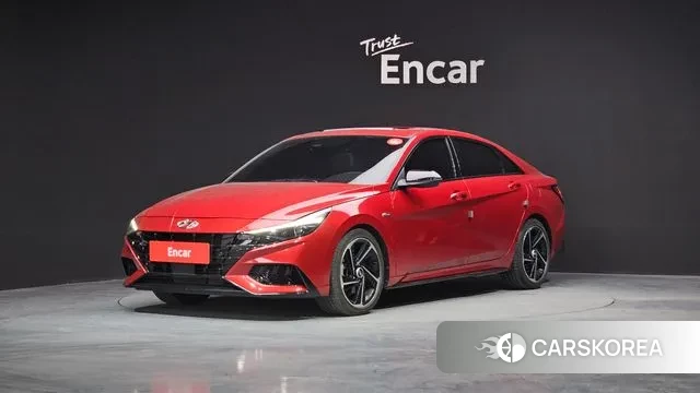 Hyundai Avante (CN7) 2020 Красный из Кореи