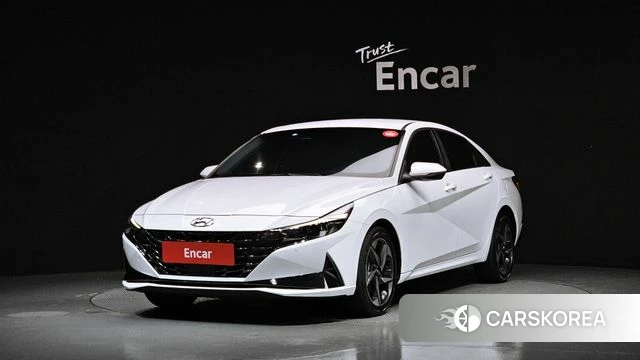Hyundai Avante (CN7) 2021 Белый из Кореи