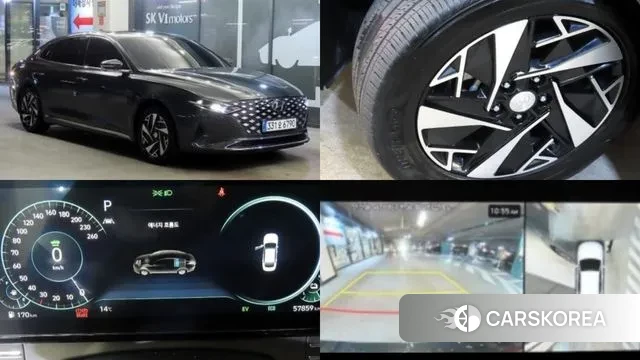 Hyundai The New Grandeur IG Hybrid 2022 Серый из Кореи