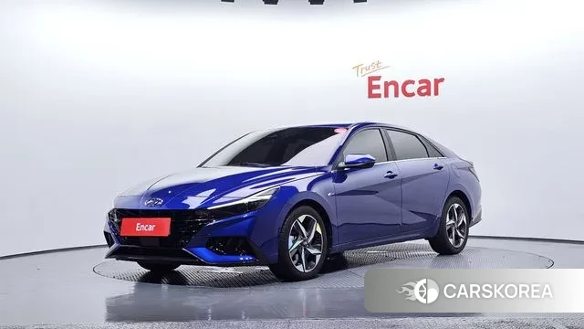 Hyundai Avante (CN7) 2021 Синий из Кореи