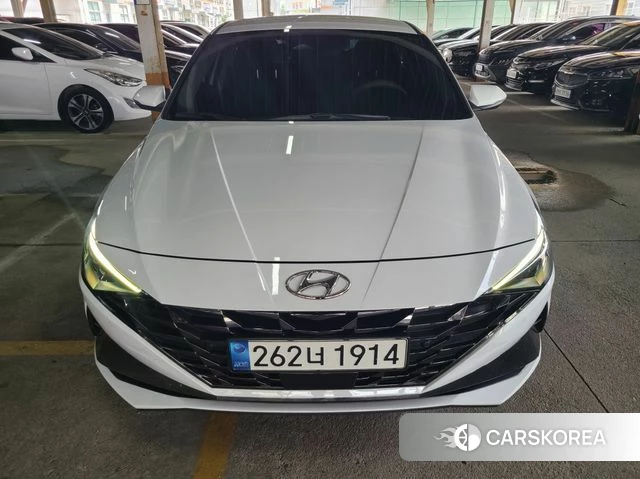 Hyundai Avante (CN7) 2021 Белый из Кореи