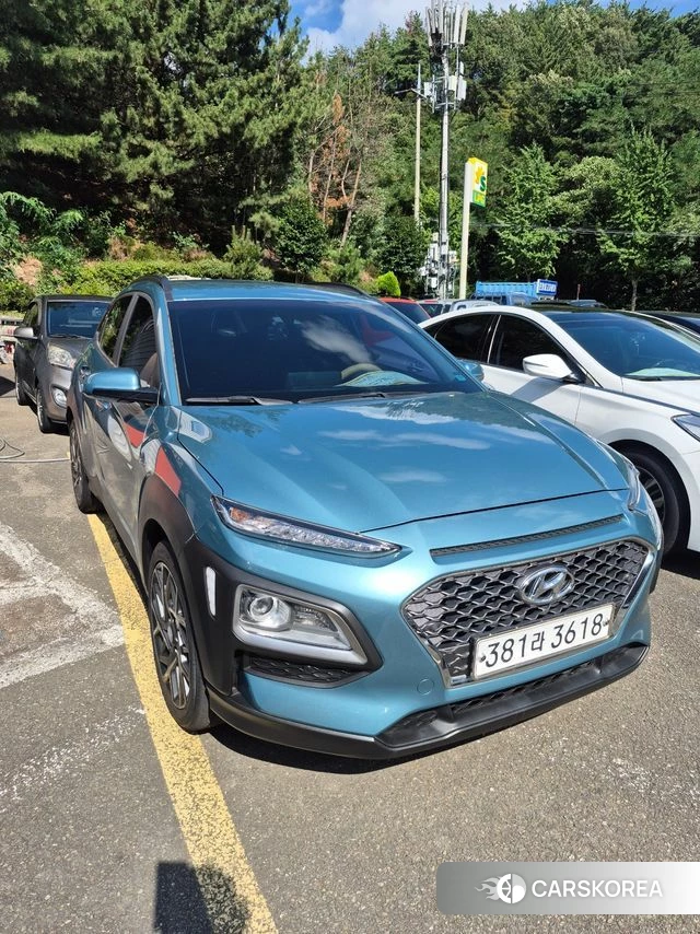 Hyundai Kona Hybrid 2019 Синий нефрит из Кореи